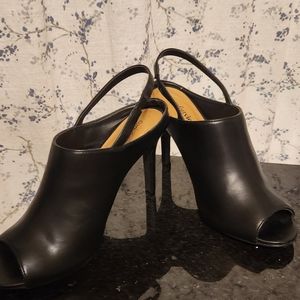 Comfortview® March Slingback Peep Toe - Black, Size 9